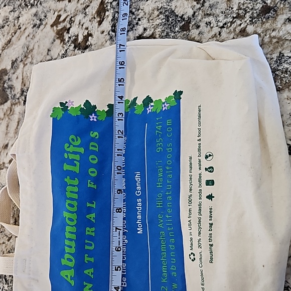 2/$10 Canvas tote - Picture 4 of 5